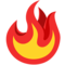 Fire emoji on Messenger